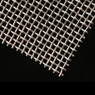 Crimping metal wire mesh